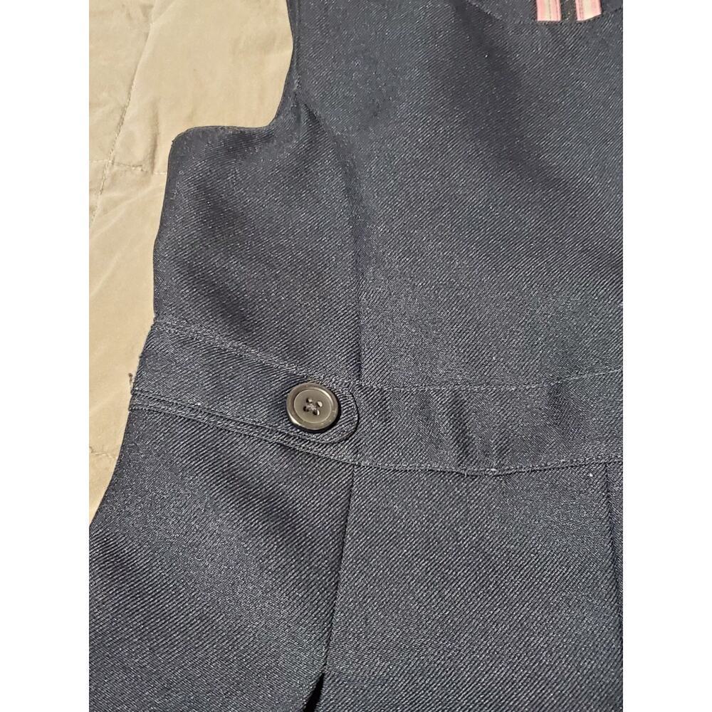 IZOD Girls School Uniform Jumper Dress Navy Size 6 Pleated Skirt - Picture 11 of 12